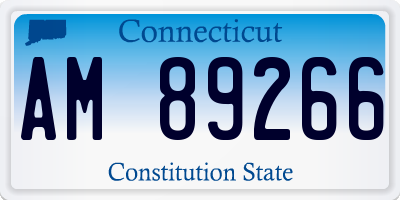 CT license plate AM89266