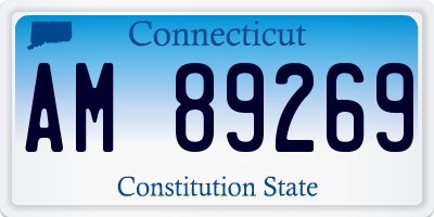 CT license plate AM89269