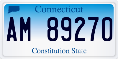 CT license plate AM89270