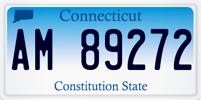 CT license plate AM89272