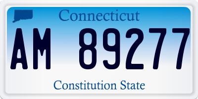 CT license plate AM89277