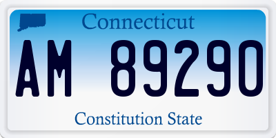 CT license plate AM89290