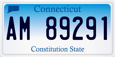 CT license plate AM89291
