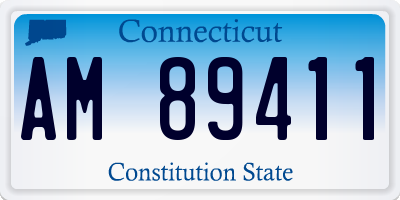 CT license plate AM89411