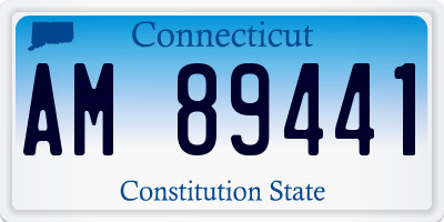 CT license plate AM89441