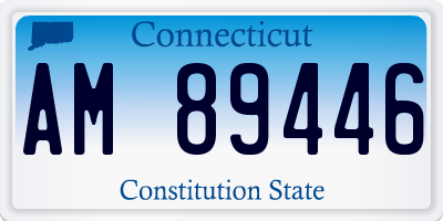 CT license plate AM89446