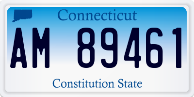 CT license plate AM89461