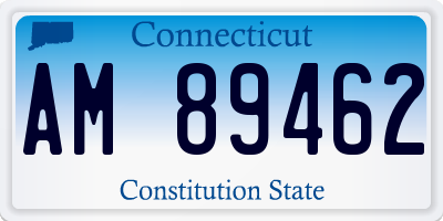 CT license plate AM89462