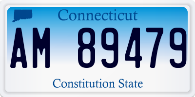 CT license plate AM89479