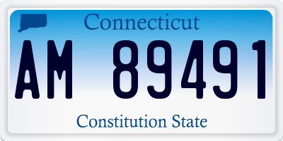 CT license plate AM89491