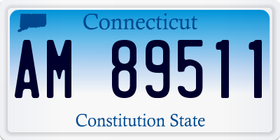 CT license plate AM89511
