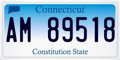 CT license plate AM89518