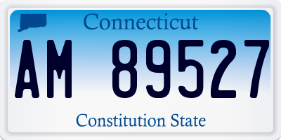 CT license plate AM89527
