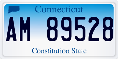 CT license plate AM89528