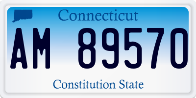 CT license plate AM89570