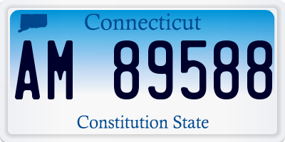 CT license plate AM89588