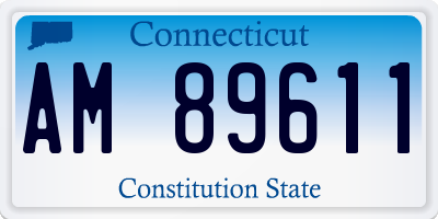 CT license plate AM89611