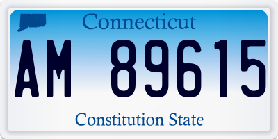 CT license plate AM89615