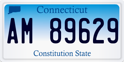 CT license plate AM89629