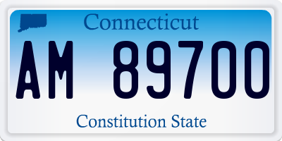 CT license plate AM89700