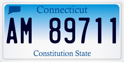 CT license plate AM89711