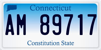 CT license plate AM89717