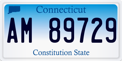 CT license plate AM89729