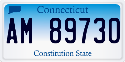 CT license plate AM89730