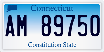 CT license plate AM89750