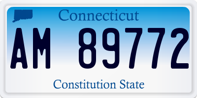 CT license plate AM89772