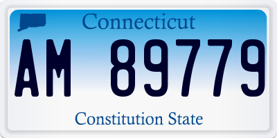 CT license plate AM89779