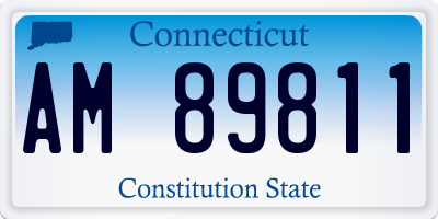 CT license plate AM89811