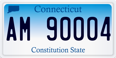CT license plate AM90004