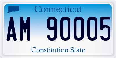 CT license plate AM90005