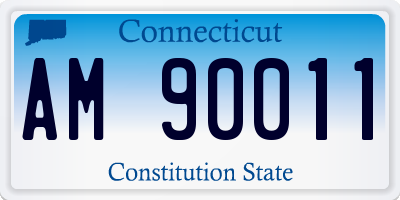 CT license plate AM90011