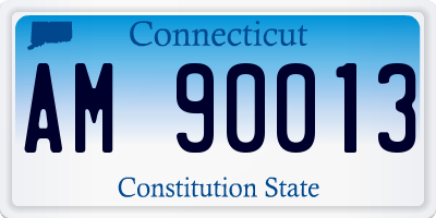 CT license plate AM90013