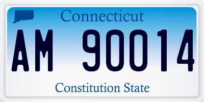 CT license plate AM90014