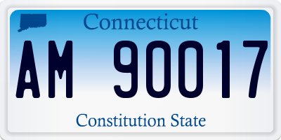 CT license plate AM90017