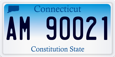 CT license plate AM90021