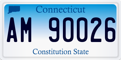 CT license plate AM90026