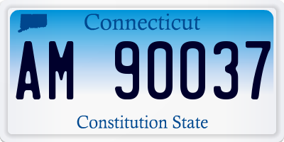 CT license plate AM90037