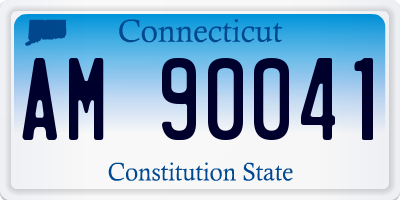 CT license plate AM90041
