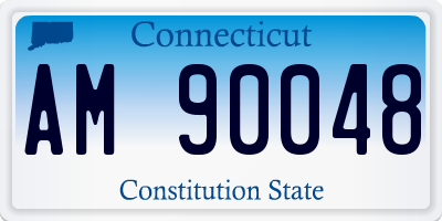 CT license plate AM90048