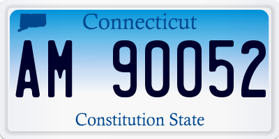 CT license plate AM90052