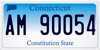 CT license plate AM90054