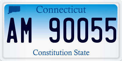 CT license plate AM90055