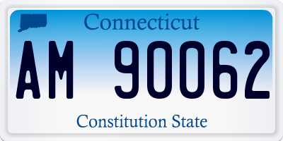 CT license plate AM90062