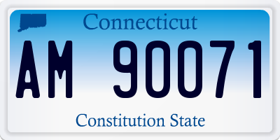 CT license plate AM90071