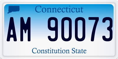 CT license plate AM90073