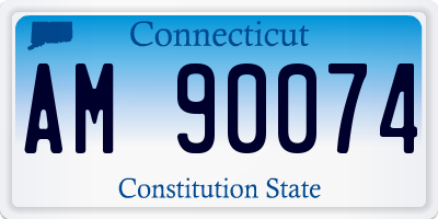 CT license plate AM90074